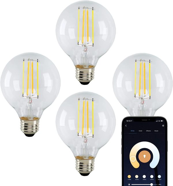 WiFi Smart LED Light Bulb, Works with Siri, Alexa